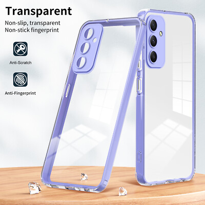 For Samsung Galaxy A35, Shockproof Hybrid Bumper Clear Crystal Cover Case