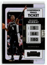 2021-22 Panini Contenders Conference Finals Ticket Dejounte Murray /75 #89 San