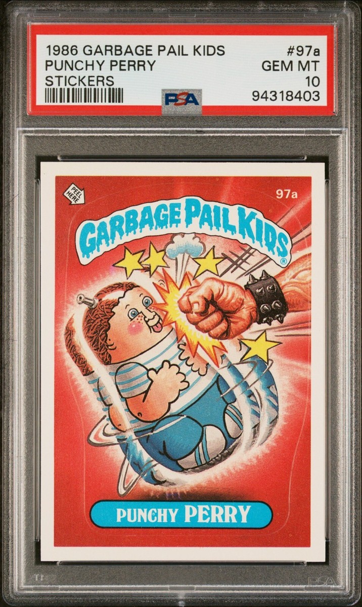 1986 Topps Garbage Pail Kids Series 3 OS3 PUNCHY PERRY 97a PSA 10