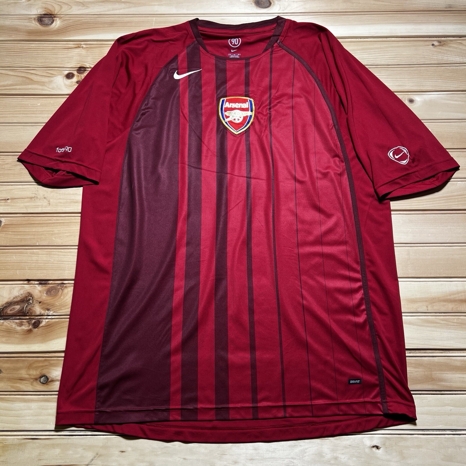 Vintage ARSENAL FOOTBALL SHIRT SOCCER JERSEY NIKE Total 90 Dry Fit Size XL MEN
