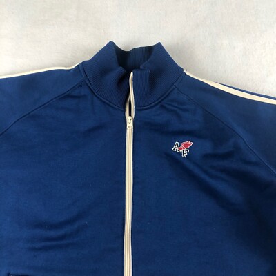Abercrombie & Fitch Track Jacket Mens Medium Blue Full Zip Abercrombie & Fitch Track Jacket Mens Medium Blue Full Zip