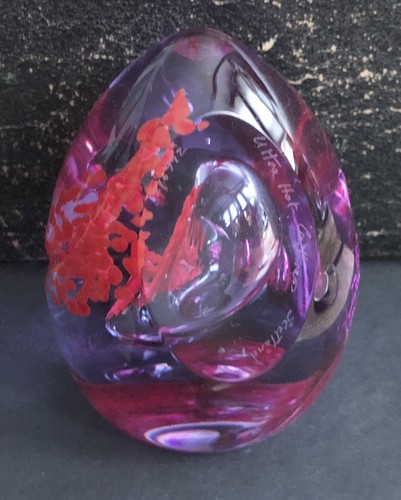 Collectible Hand Blown Scotland CAITHNESS GLASS Paperweight, Numbered and Signed - Picture 5 of 10