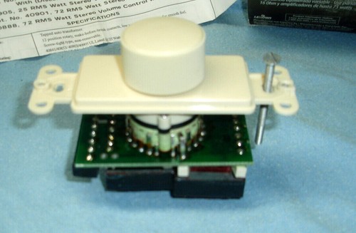 NIB Leviton Decora Wall Switch Volume Control 631-40841-DI Ivory Decora 25W RMS - Picture 8 of 8