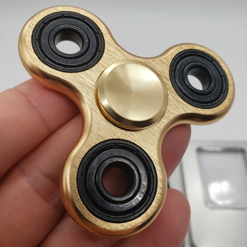 NEW Fidget Hand Spinner Triangle Finger Spinner EDC Focus ADHD Autism With Tin . - Picture 15 of 32