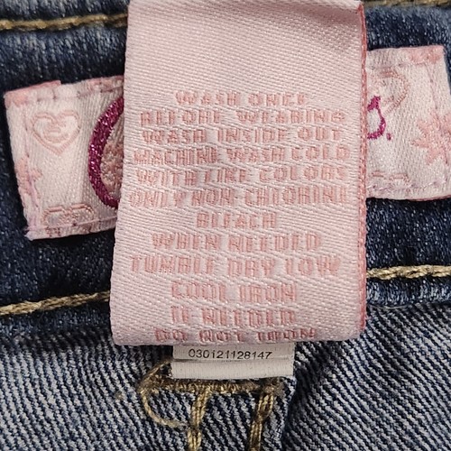 Candie's Girl Straight Leg Embroidered And Rhinestones Denim Jeans Size 10 - Picture 10 of 10