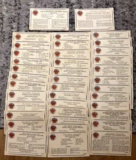 Gold Medal Flour Recipe Cards Lot 1900s Antique Kitchen Advertising Vintage Old