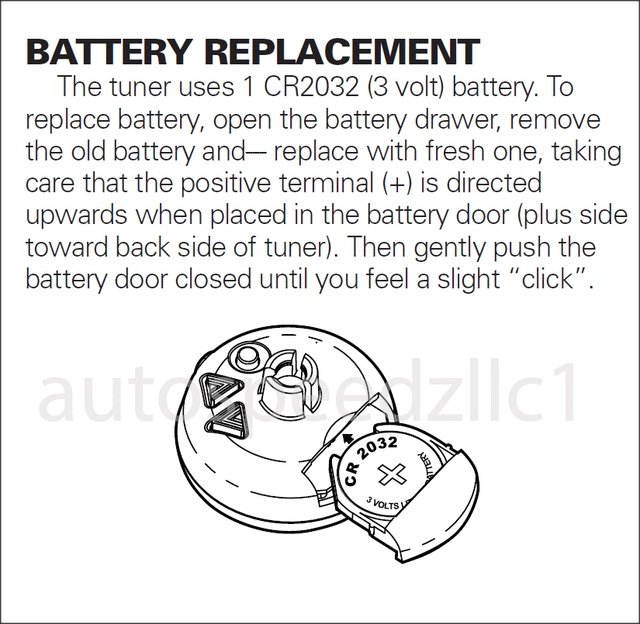 battery for snark guitar tuner