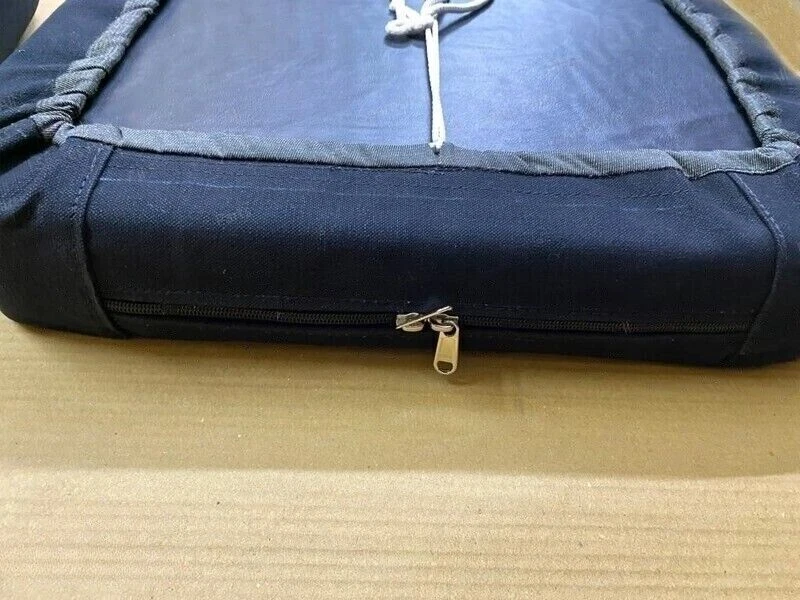 2 fundas de asiento negras con espuma y bolsillos de carga Jeep Willys CJ2A Cj3A CJ3B M38 Foto 3 de 4