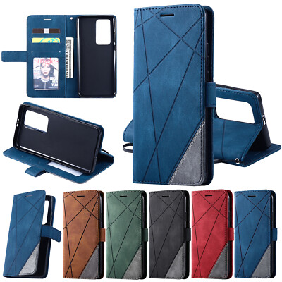 Book Flip Handy Tasche Case Hülle Etui Schutz Huawei P40 P30 20 Lite Honor 90 70