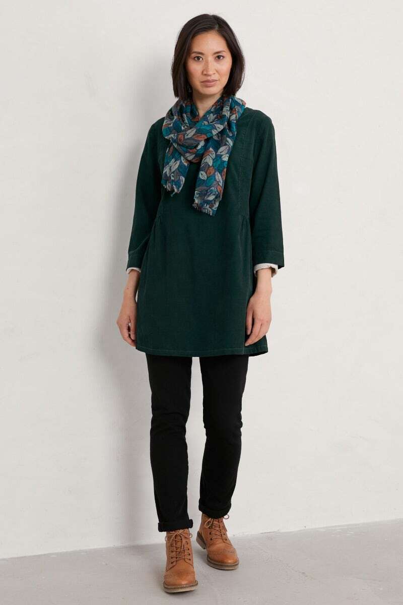 Seasalt Women's Tunic green Sea Series Needlecord Tunic Regular