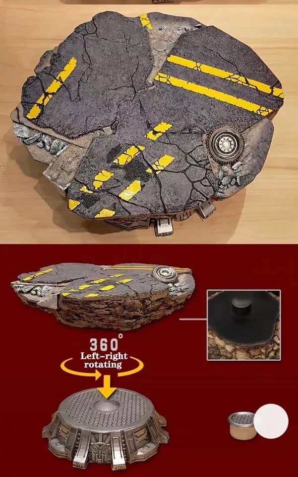 12 1/3" Exhibition Stand Base For 3A ThreeA Optimus Prime Transformer Figure Toy - Image 3 of 4