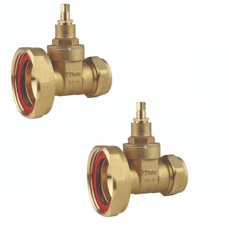 Central Heating Pump Valves Full Bore Gate Type Inc Fiber washer (Pair