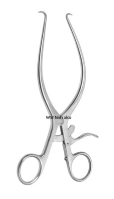 Gelpi Retractor, 3.5'', Sharp Prongs, with Grip Lock, Premium