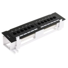 12 Port Sockets CAT5e/6 Patch Panel Wall Mount UTP Network Patchpanel