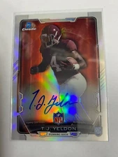 D29581  2015 Bowman Chrome Rookie Autographs Refractors #RCRATY T.J. Yeldon