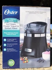 Oster Ice Cream Shop Ice,Cream Frozen Yogurt, Sorbet Maker 1.5 Quart