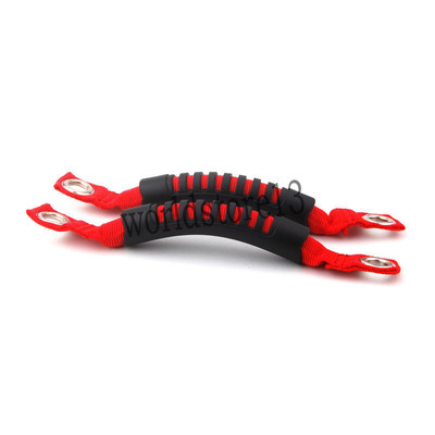 Red Rubber Side Grab Handles For Jeep Wrangler JK 2007-2018 – Headrest Handle Set