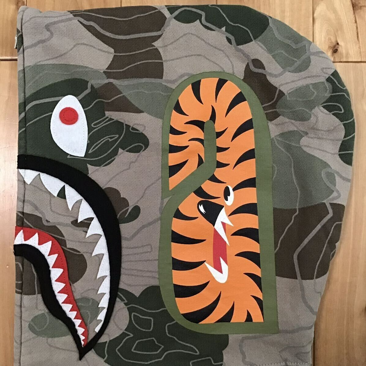 BAPE LAYERED LINE CAMO shark full zip hoodie A Bathing Ape BAPE LAYERED LINE CAMO shark full zip hoodie A Bathing Ape