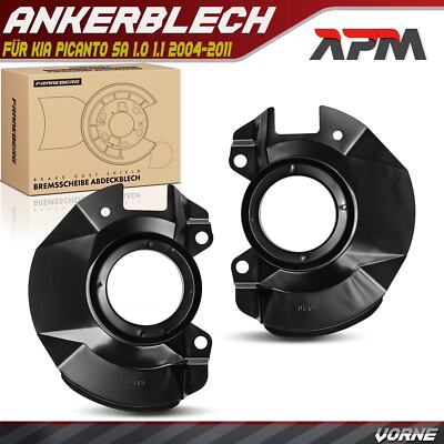 2x Spritzblech Deckblech Bremsscheibe Vorne für KIA Picanto SA 1.0 1.1 2004-2011