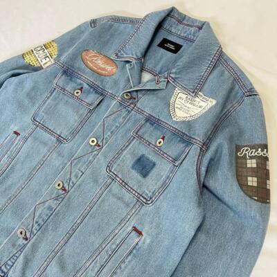 Gosha Rubchinskiy Men L Rassbet Patch Varcity Denim Jacket