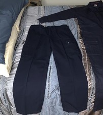 New Bulwark FR Cargo Safety Work Pants 36x32 Blue CAT 2/2112