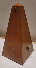 Vintage Seth Thomas Metronome Music Timing Instrument Wood Brass 