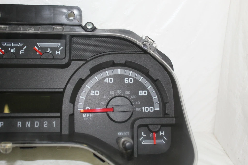 Cuadro de instrumentos velocímetro 2011 Ford E150/E250/E350 furgoneta indicadores 200.887 millas Foto 4 de 4