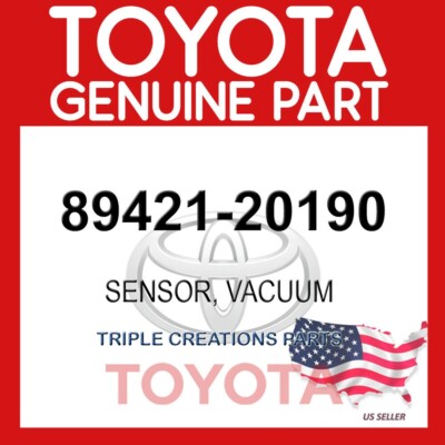 Genuine Toyota 89421-20190 Sensor Assy Vacuum 8942120190 OEM | eBay