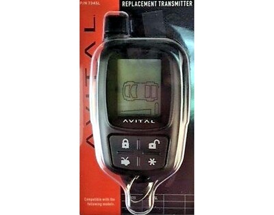 Avital 7345L LCD 2-Way 4-Button Replacement Ask Transmitter for 5305L Systems