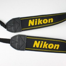 Nikon - 1.5" Wide Black/Yellow - Canvas - SLR DSLR Camera Strap