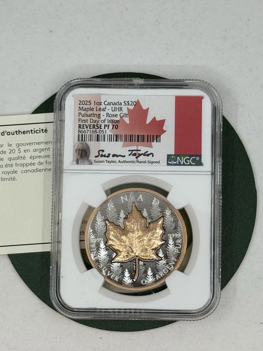 Canadian Maple Leaf 1 oz Precious Metal Content per Unit NGC