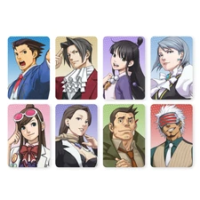 Ace Attorney Photo Card Set OG Crew Glossy Rounded 5.5cm x 8.5cm