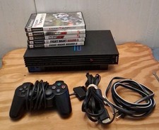 Sony PlayStation 2 Console - Black SCPH-39001 Cosmetically Flawed Wires Games
