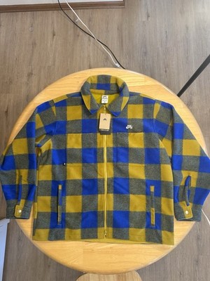 Nike SB Essential SkateShirt Jacket Flannel HV1421-100 Mens Size L