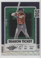 2021 Panini Contenders Season Ticket Optic Green Wave Prizm Alex Bregman #22 6o3
