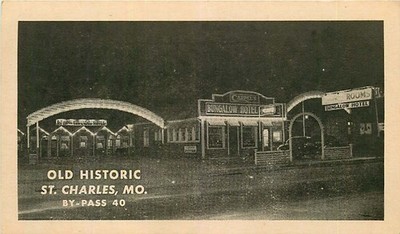 Roadside Postcard Cappel's Bungalow Court Motel, St Charles, Missouri