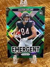 🪶2025 Panini Prizm Emergent Green Prizm Rookie Colston Loveland Chicago Bears