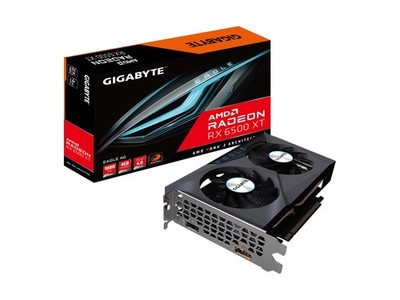 GIGABYTE Radeon RX 6500 XT Eagle 4G Graphics Card WINDFORCE 2X Cooling System