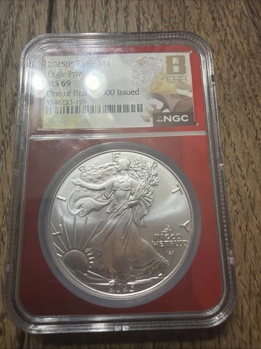 2025 american silver eagle West Point Privy. NGC Ms69