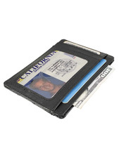 Genuine Leather ID Credit Card Holder Thin Wallet