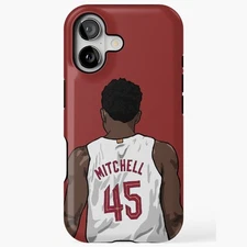 Donovan Mitchell Back To Game Art iPhone Case