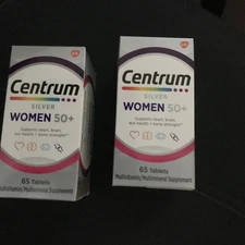 LOT OF 2 --  CENTRUM SILVER/ WOMEN 50+....NEW/ SEALED !!!