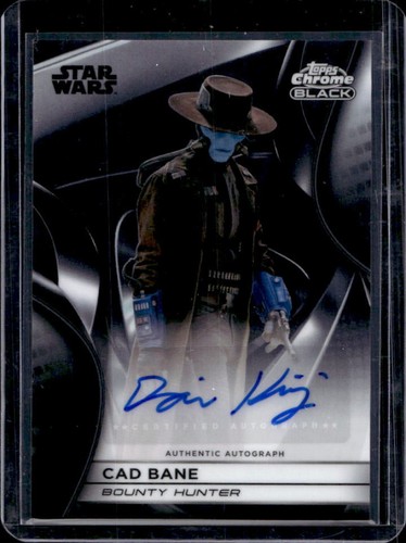2025 Star Wars Smugglers Outpost Dorian Kingi Cad Bane Chrome Black Auto #CB-DK