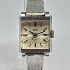 Rado Analog Mechanical(Manual) Women 21 Jewels Manual Winding Watch Silver Worki