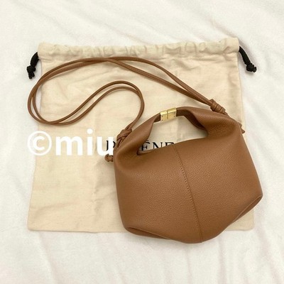 Excellent Condition POLENE beri Shoulder Bag Handbag Camel