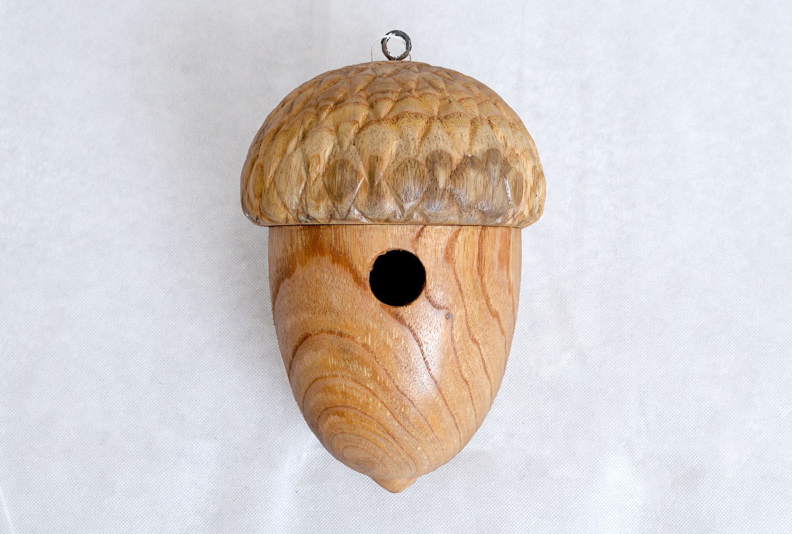 Wooden Bird House Nesting Box - Acorn Design