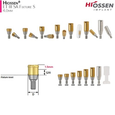 US HIOSSEN Regular Locator Abutment for D3.7mm ET III SA/Osstem/DIO UF/Snucone R