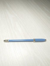 Louis Vuitton Stilo Agenda Ballpoint Pen Blue Gold Trim Used Vintage