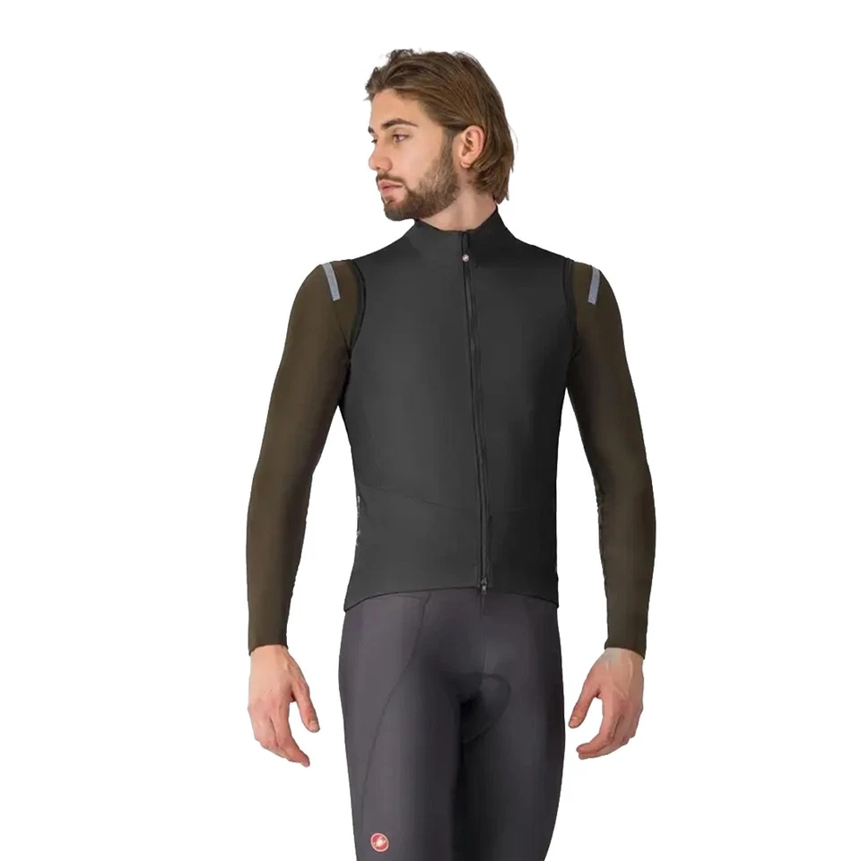 Veste Coupe-Vent Anti Vent Parfaite Castelli Homme Noir - Photo 1/1