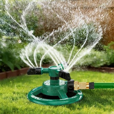 Rasensprenger 360 Grad Gartensprinkler Viereckregner Wasser Garten Bewässerung